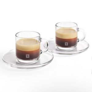 4 Nespresso Vertuo Espresso Mugs and Saucers